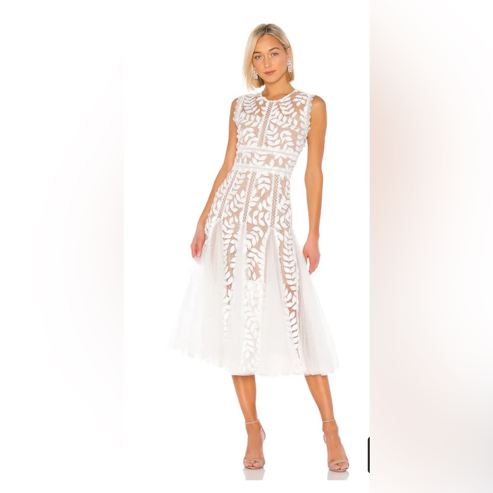 Bronx & Banco Saba Blanc Midi Dress in White